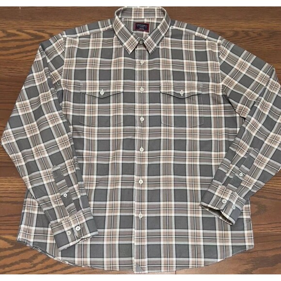 Untuckit Shirt Mens XL Softest Lightweight Flannel Plaid Button Up Outdoors - Picture 2 of 7